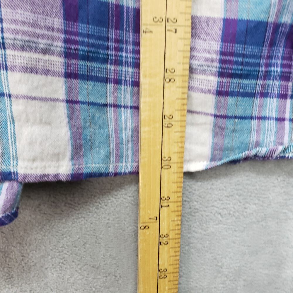 Relativity Plaid Shirt Womens SZ 3X NWT Long Sleeve Button Down Top Lightweight - Picture 14 of 15